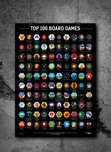 Скретч-постер. Топ 100 настільних ігор (Top 100 Board Games) 99999473 фото