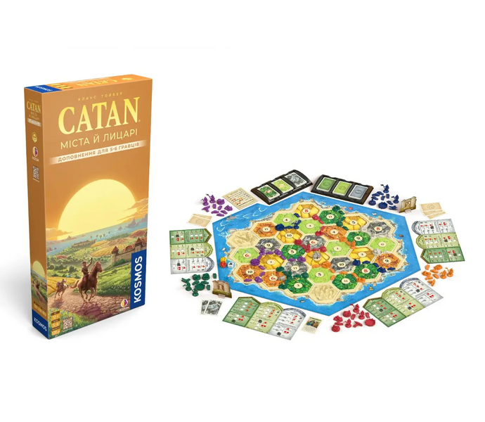 CATAN: Міста й лицарі. Доповнення для 5&ndash;6 гравців (Catan: Cities & Knights &ndash; 5-6 Play) 99998695 фото